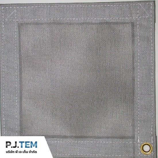 ให้เช่าและติดตั้ง ตาข่ายนิรภัย - พี เจ เท็ม - โรงงานผลิตผ้าใบกันฝุ่นก่อสร้าง Mesh Sheet สีเทา