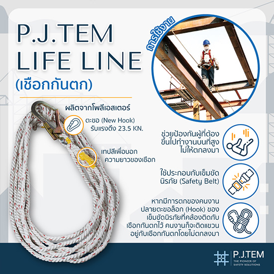 โรงงานผลิตและขายส่งเชือกกันตกช่วยชีวิต